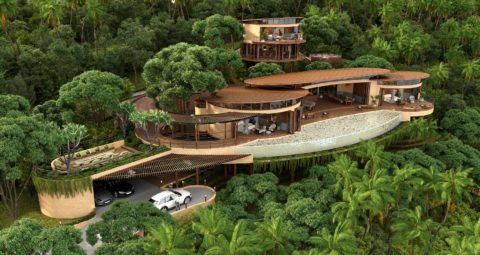 4 bedroom sea view villa, nature