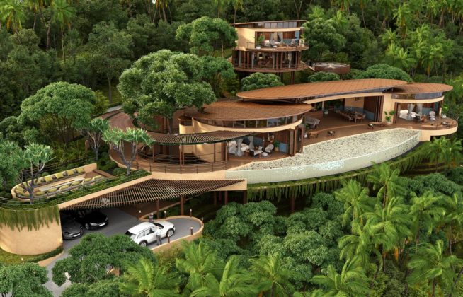 4 bedroom sea view villa, nature
