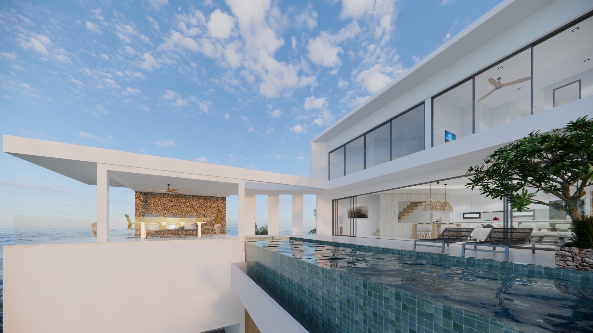1 3 bedroom sea view villa with private pool