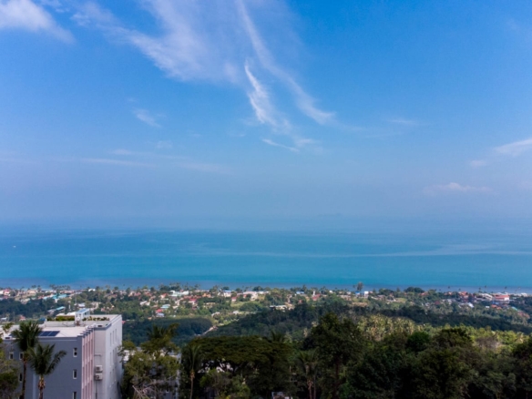 Sea view land, gentle slope, Ban Por, Koh Samui