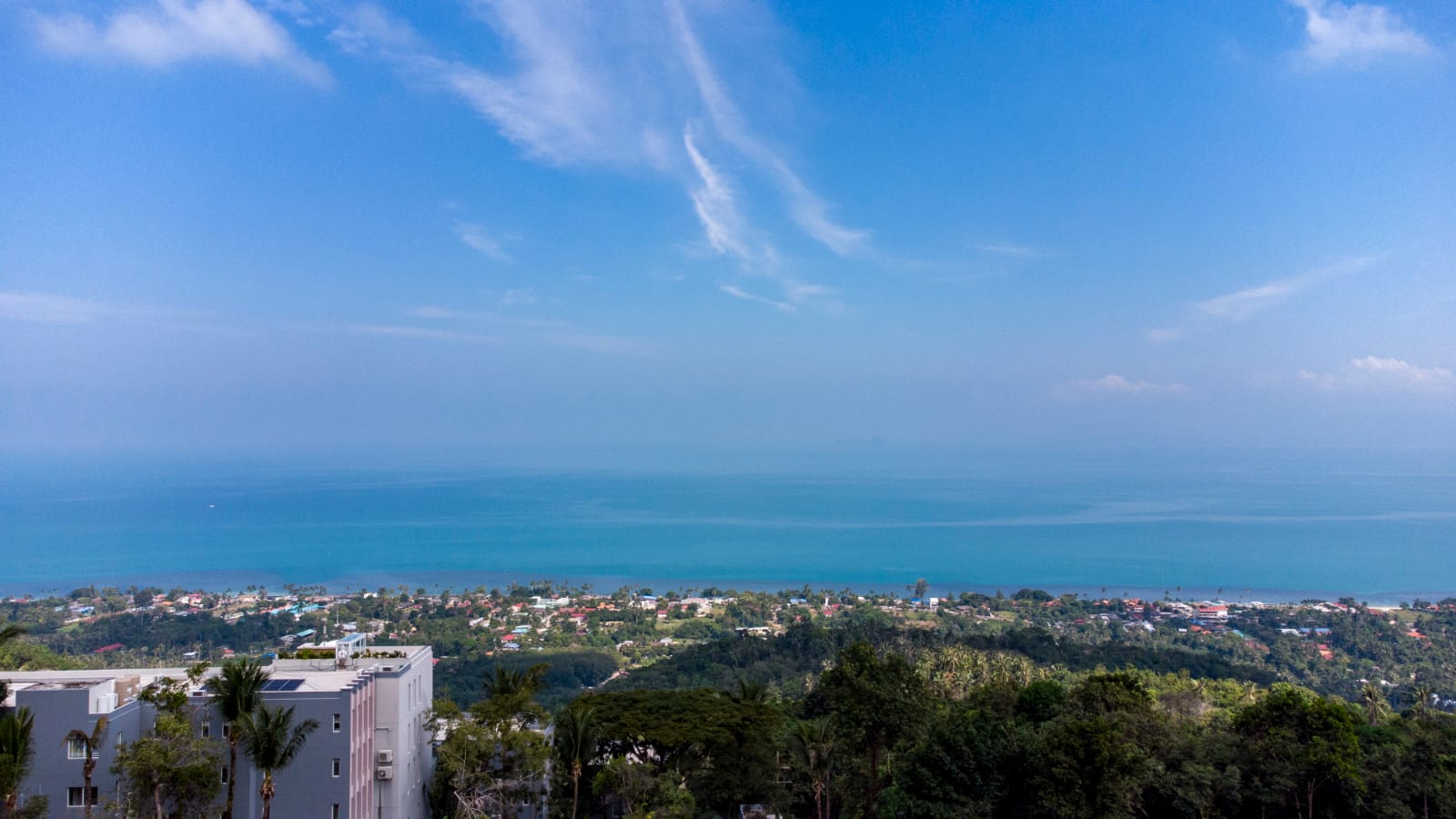 Sea view land, gentle slope, Ban Por, Koh Samui