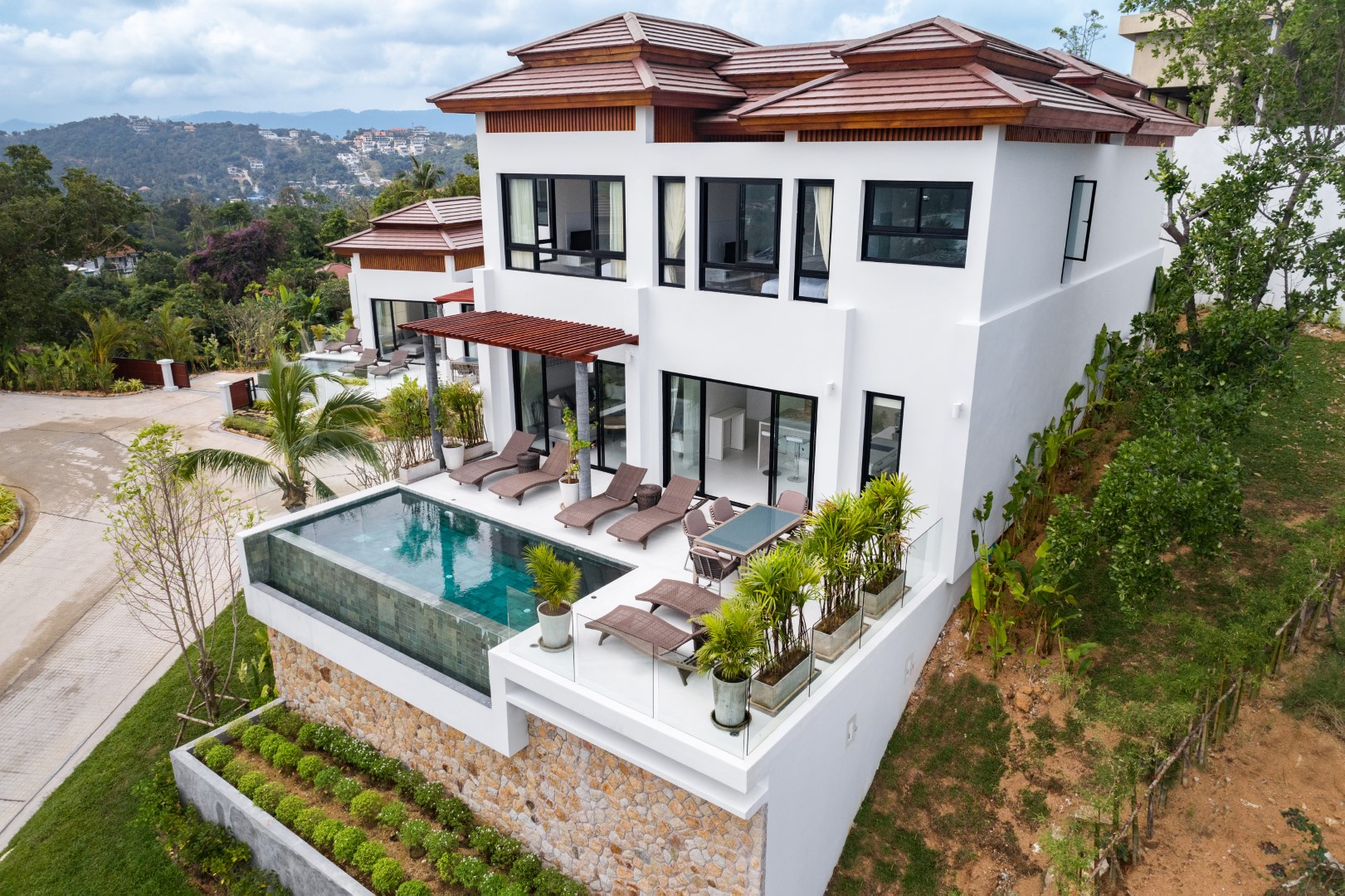 3 bedroom sea view villa, koh samui