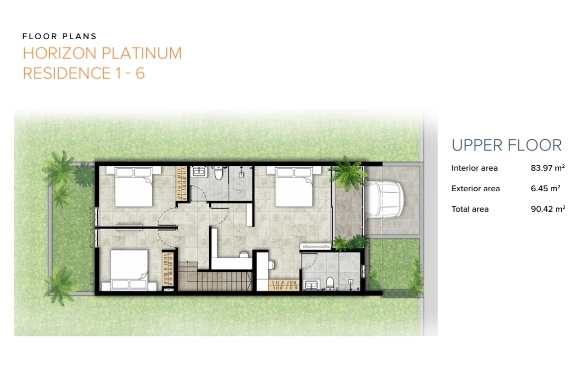 3 bed 2.5 bath Townhouses Property for sale in Koh Samui in Choeng Mon – HS0852