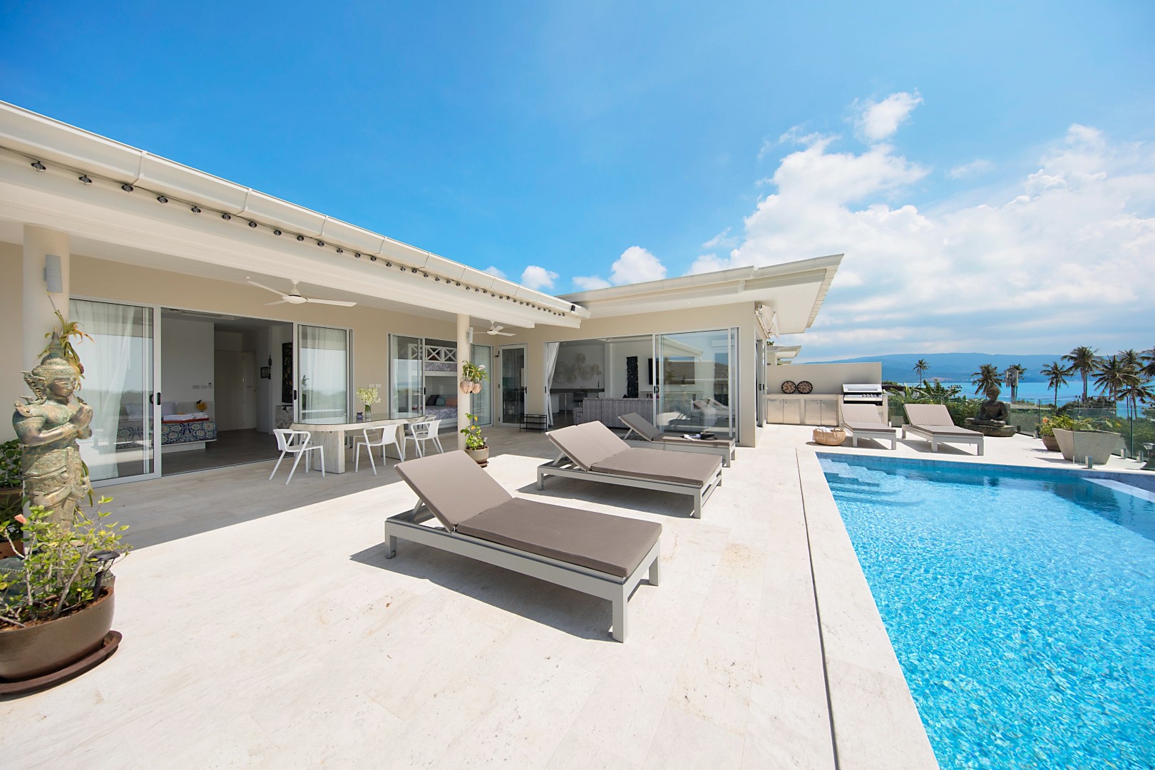 1 (Large) 4 bedroom sunset sea view villa koh samui