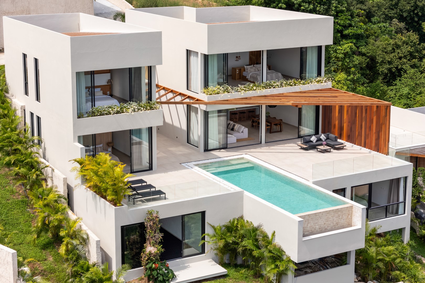 5 bedroom, sea view villa, Chaweng, Koh Samui, Thailand