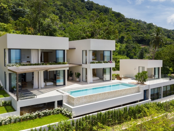 5 bedroom sea view villa with swimming pool, chaweng, koh samui, thailand