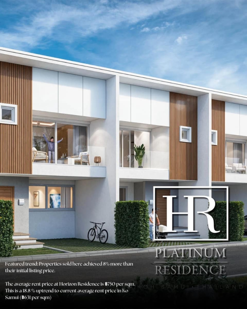 Horizon Platinum Choeng mon Townhouse Project Koh Samui
