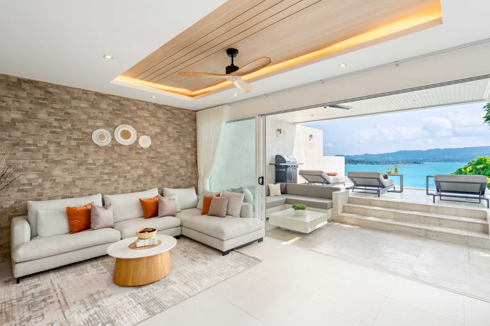 4 bedroom sunset sea view villa, koh Samui, Thailand