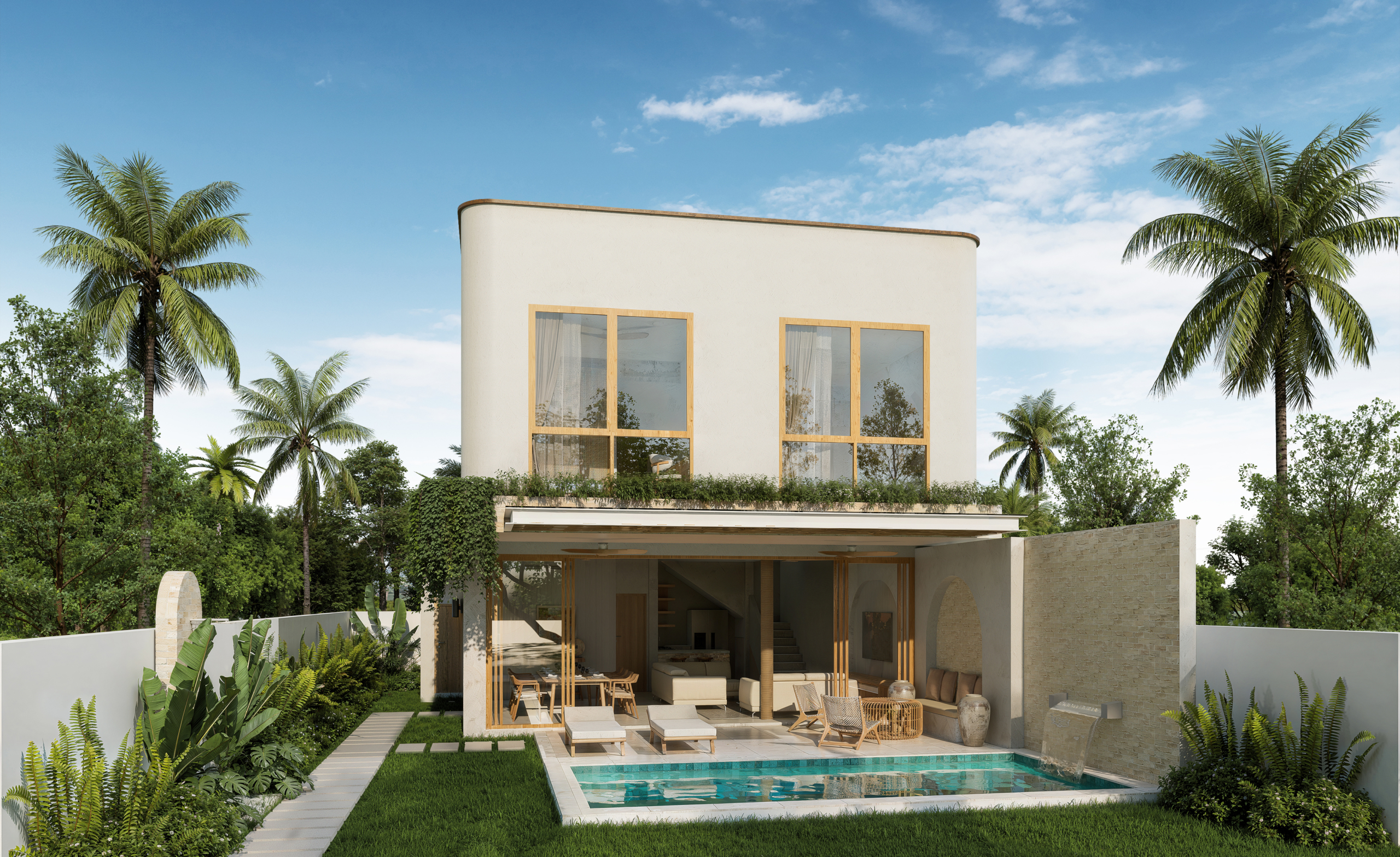 3 EXTERIOR 4 bedroom pool villa, Bang Rak,, Koh Samui, Thailand