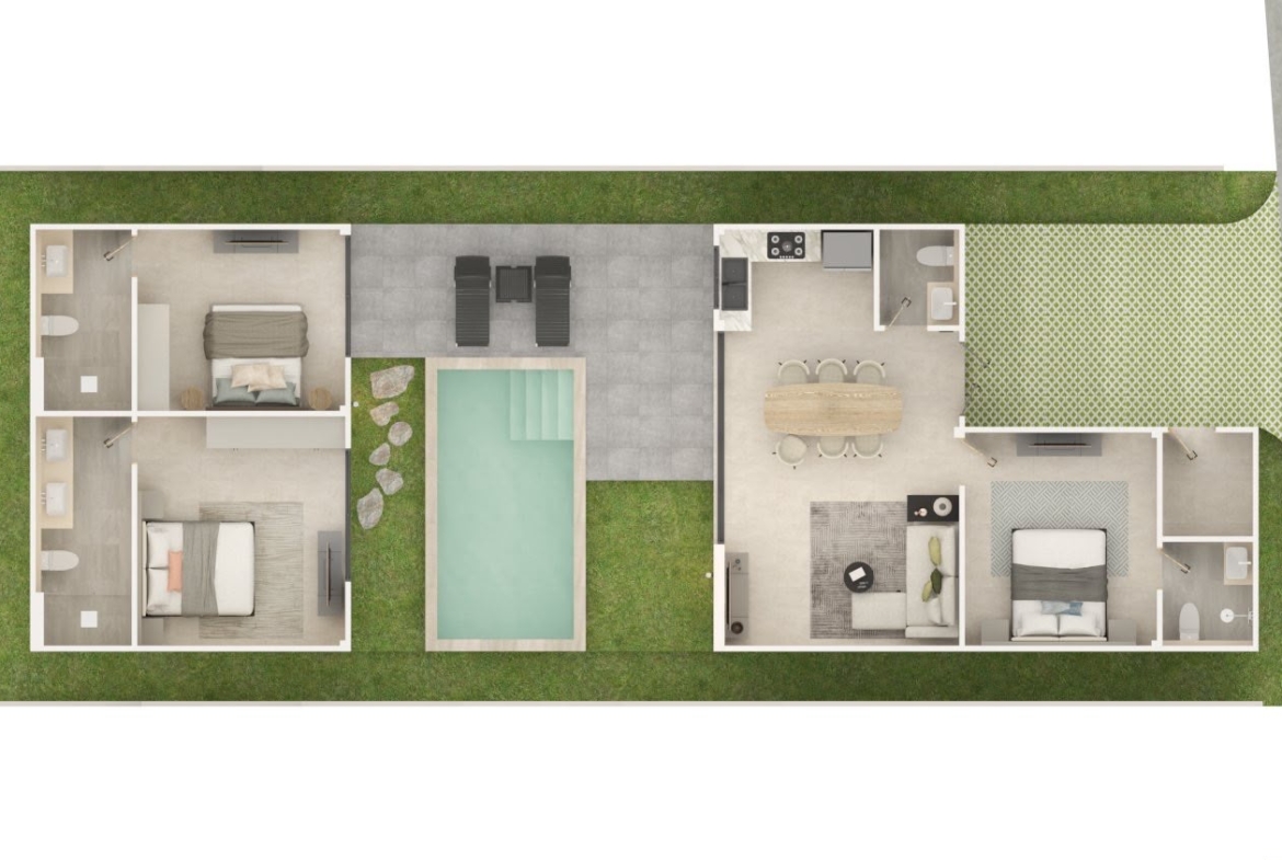 3 bed 3.5 bath Villa  in Bophut – HS0908