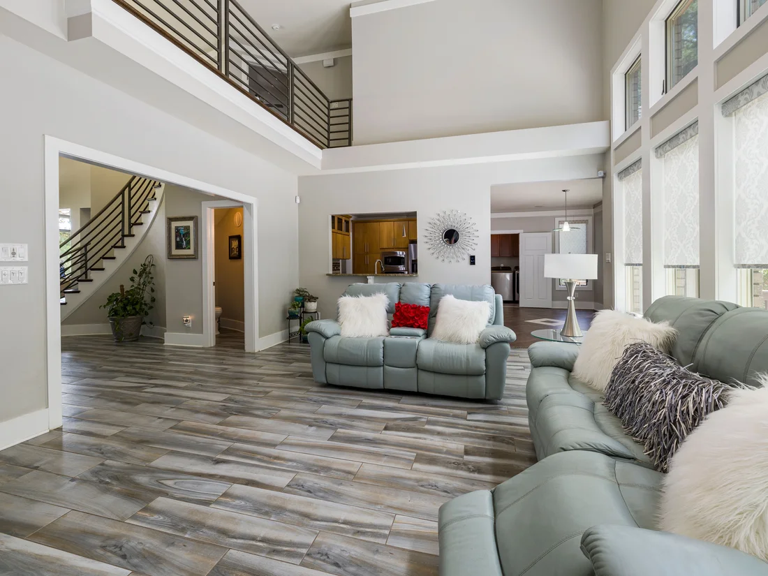 Bright, professionally staged living room in a Koh Samui rental property